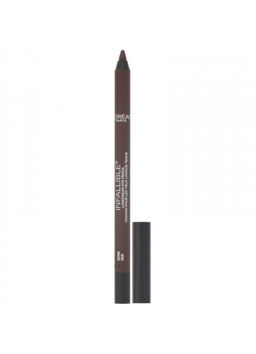 L'Oreal, Infallible Pro-Last Waterproof Pencil Eyeliner, 940 Brown, 0.042 fl oz (1.2 g)