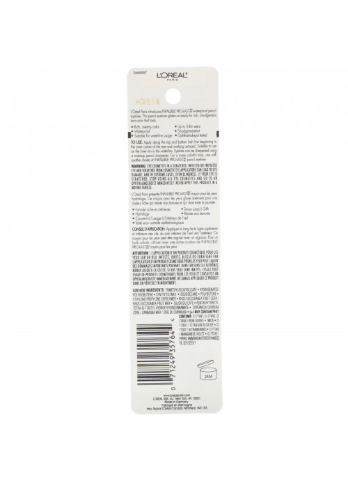 L'Oreal, Infallible Pro-Last Waterproof Pencil Eyeliner, 960 Cobalt Blue, 0.042 fl oz (1.2 g)