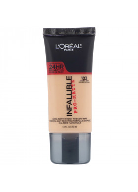 L'Oreal, Infallible Pro-Matte Foundation, 103 Natural Buff, 1 fl oz (30 ml)