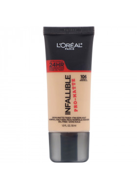 L'Oreal, Infallible Pro-Matte Foundation, 106 Sun Beige, 1 fl oz (30 ml)