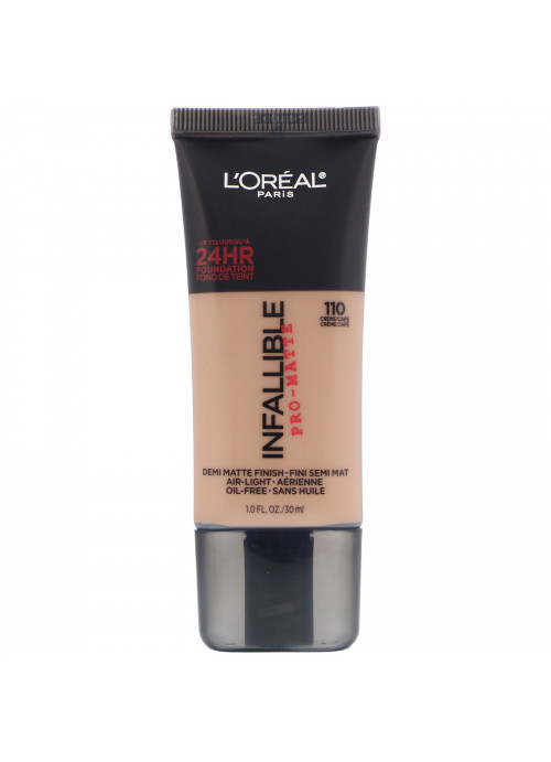 L'Oreal, Infallible Pro-Matte Foundation, 110 Creme Cafe , 1 fl oz (30 ml)