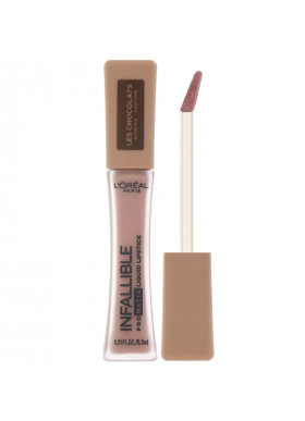 L'Oreal, Infallible Pro-Matte Liquid Lipstick, Les Chocolats, 848 Dose of Cocoa, 0.21 fl oz (6.3 ml)
