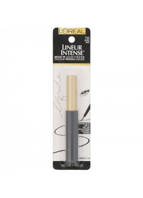L'Oreal, Lineur Intense Brush Tip Liquid Eyeliner, 710 Black, 0.24 fl oz (7 ml)