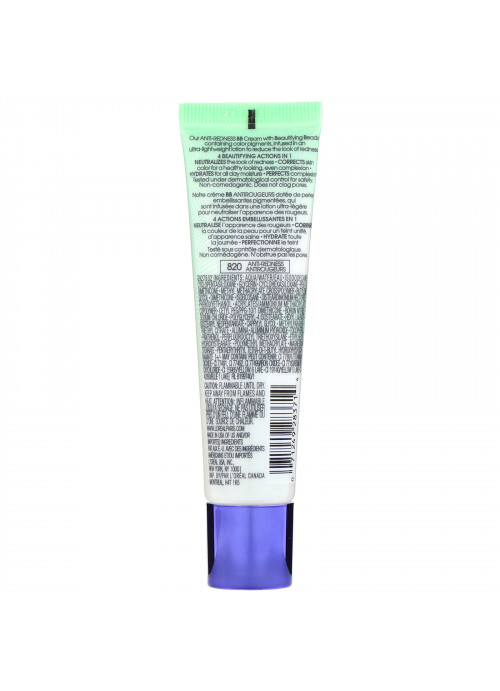 L'Oreal, Magic Skin Beautifier, BB Cream, 820 Anti-Redness, 1 fl oz (30 ml)