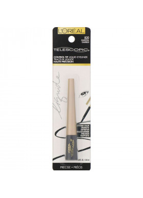 L'Oreal, Telescopic Control Tip Liquid Eyeliner, 820 Charcoal, .08 fl oz (2.45 ml)
