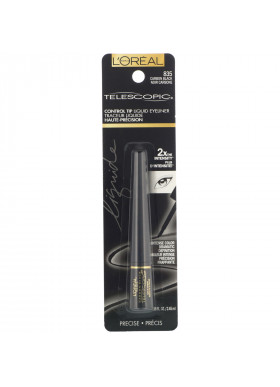 L'Oreal, Telescopic Control Tip Liquid Eyeliner, 835 Carbon Black, .08 fl oz (2.45 ml)