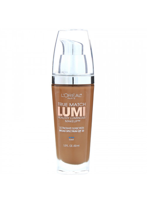 L'Oreal, True Match Healthy Luminous Makeup, SPF 20, C6 Soft Sable, 1 fl oz (30 ml)