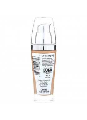 L'Oreal, True Match Healthy Luminous Makeup, SPF 20,  W3 Nude Beige, 1 fl oz (30 ml)
