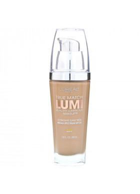 L'Oreal, True Match Healthy Luminous Makeup, SPF 20,  W4 Natural Beige, 1 fl oz (30 ml)