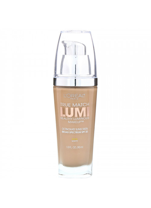 L'Oreal, True Match Healthy Luminous Makeup, SPF 20,  W4 Natural Beige, 1 fl oz (30 ml)