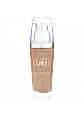 L'Oreal, True Match Healthy Luminous Makeup, SPF 20,  W6 Sun Beige, 1 fl oz (30 ml)