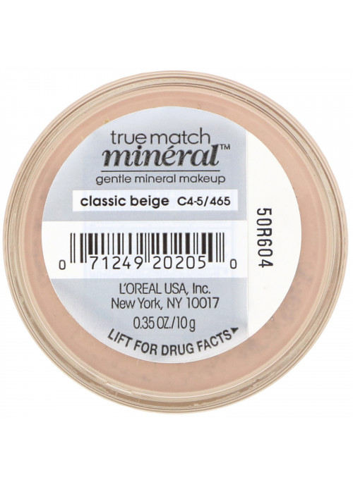 L'Oreal, True Match Mineral Foundation, C4-5/465 Classic Beige , .35 oz (10 g)