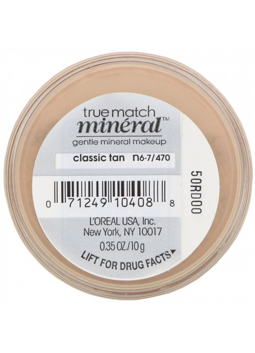 L'Oreal, True Match Mineral Foundation, N6-7/470 Classic Tan , .35 oz (10 g)