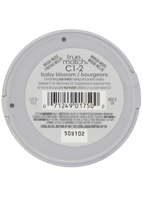 L'Oreal, True Match Super-Blendable Blush,  C1-2 Baby Blossoms, .21 oz (6 g)