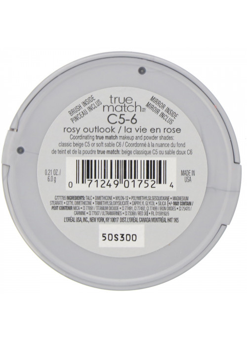 L'Oreal, True Match Super-Blendable Blush,  C5-6 Rosy Outlook, .21 oz (6 g)