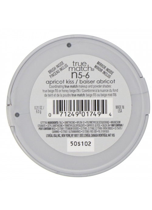 L'Oreal, True Match Super-Blendable Blush, N5-6 Apricot Kiss , 0.21 oz (6 g)