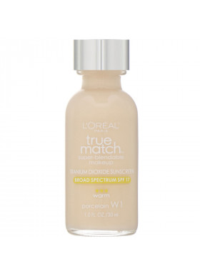 L'Oreal, True Match Super-Blendable Makeup, W1 Porcelain, 1 fl oz (30 ml)