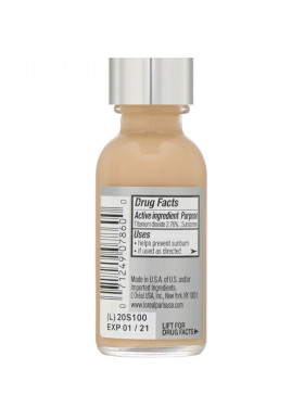 L'Oreal, True Match Super-Blendable Makeup, W3 Nude Beige, 1 fl oz (30 ml)