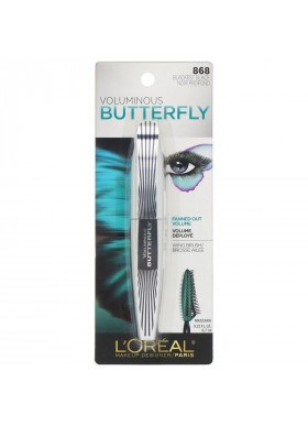 L'Oreal, Voluminous Butterfly Mascara, 868 Blackest Black, 0.22 fl oz (6.7 ml)