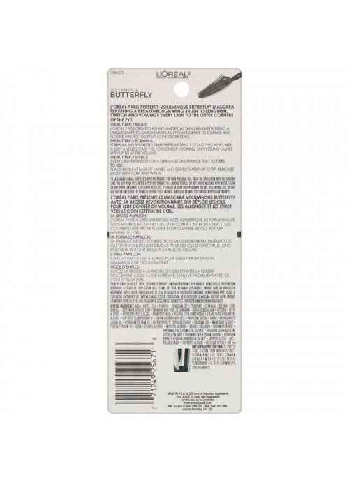L'Oreal, Voluminous Butterfly Mascara, 868 Blackest Black, 0.22 fl oz (6.7 ml)