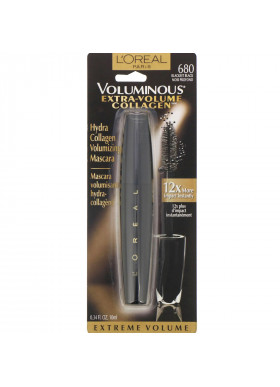 L'Oreal, Voluminous Extra-Volume Collagen Mascara, 680 Blackest Black, 0.34 fl oz (10 ml)