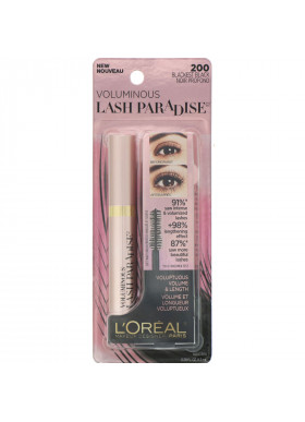 L'Oreal, Voluminous Lash Paradise, 200 Blackest Black, 0.28 fl oz (8.5 ml)