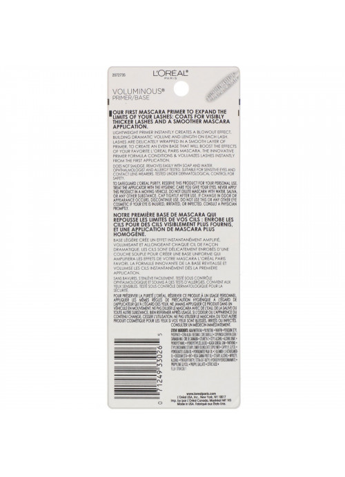 L'Oreal, Voluminous Primer, 300 White Primer, 0.24 fl oz (7.3 ml)