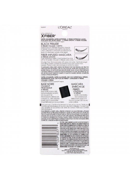 L'Oreal, Voluminous X Fiber Mascara, 213 Blackest Black, 0.43 fl oz (13 ml)