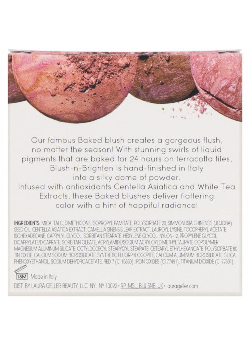 Laura Geller, Baked Blush-N-Brighten, Pink Buttercream, 0.16 oz (4.5 g)