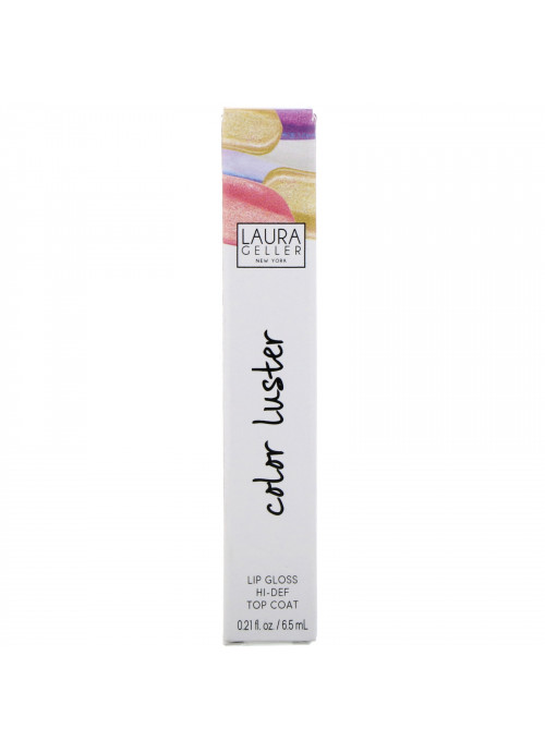 Laura Geller, Color Luster, Lip Gloss Hi-Def Top Coat, Diamond Dust, 0.21 fl oz (6.5 ml)
