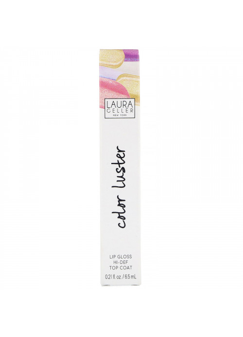 Laura Geller, Color Luster, Lip Gloss Hi-Def Top Coat, Gilded Honey, 0.21 fl oz (6.5 ml)