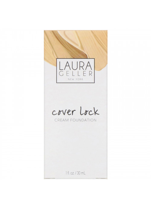Laura Geller, Cover Lock, Cream Foundation, Fair, 1 fl oz (30 ml)