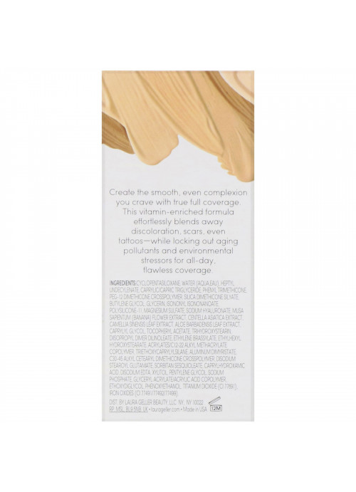 Laura Geller, Cover Lock, Cream Foundation, Fair, 1 fl oz (30 ml)