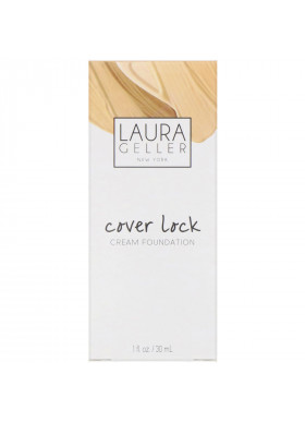 Laura Geller, Cover Lock, Cream Foundation, Golden Medium, 1 fl oz (30 ml)