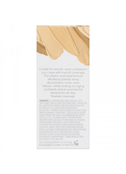 Laura Geller, Cover Lock, Cream Foundation, Medium, 1 fl oz (30 ml)