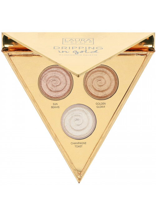 Laura Geller, Dripping in Gold, Illuminator Palette, 0.04 oz (1.2 g) Each