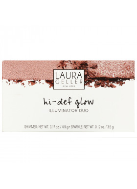 Laura Geller, Hi-Def Glow, Illuminator Duo, Bed of Roses, 0.29 oz (8.4 g)