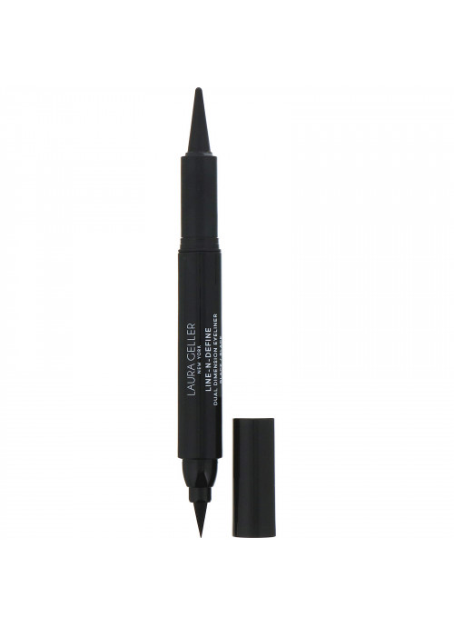 Laura Geller, Line-N-Define, Dual Dimensional Eyeliner, Liquid & Kohl Eyeliner, Black/Black, 0.07 fl oz (2 ml)/ / 0.017 oz (0.5 g)