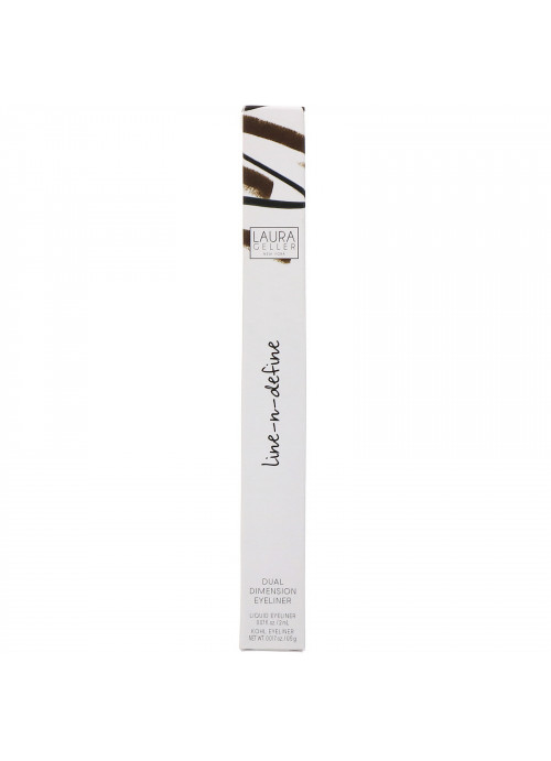 Laura Geller, Line-N-Define, Dual Dimensional Eyeliner, Liquid & Kohl Eyeliner, Black/Brown, 0.07 fl oz (2 ml) / 0.017 oz (0.5 g)