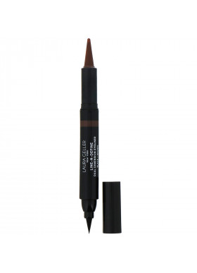 Laura Geller, Line-N-Define, Dual Dimensional Eyeliner, Liquid & Kohl Eyeliner, Black/Brown, 0.07 fl oz (2 ml) / 0.017 oz (0.5 g)