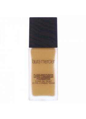 Laura Mercier, Flawless Fusion, Ultra-Longwear Foundation, 5W1 Amber, 1 fl oz (30 ml)