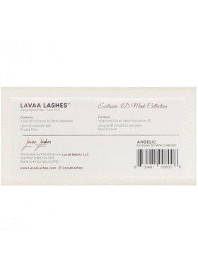 Lavaa Lashes, Angelic, 3D Mink False Eyelashes, 1 Pair