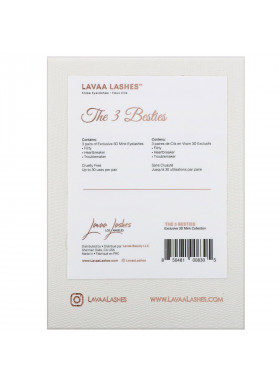 Lavaa Lashes, The 3 Besties, False Eyelashes Set, 1 Set
