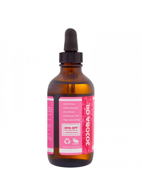 Leven Rose, 100% Pure & Organic Jojoba Oil, 4 fl oz (118 ml)