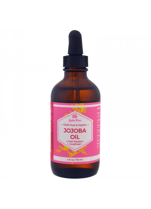 Leven Rose, 100% Pure & Organic Jojoba Oil, 4 fl oz (118 ml)