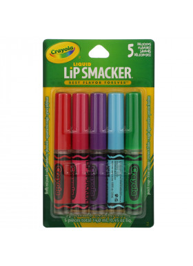 Lip Smacker, Crayola, Liquid Lip Gloss, Best Flavor Forever,  5 Pack, 0.09 fl oz (2.8 ml) Each