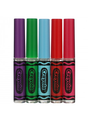 Lip Smacker, Crayola, Liquid Lip Gloss, Best Flavor Forever,  5 Pack, 0.09 fl oz (2.8 ml) Each