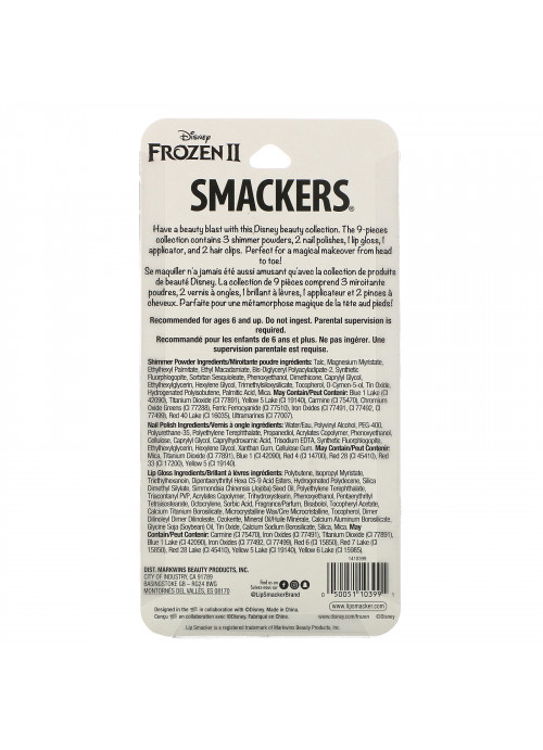 Lip Smacker, Frozen II Beauty Collection, 9 Piece Kit