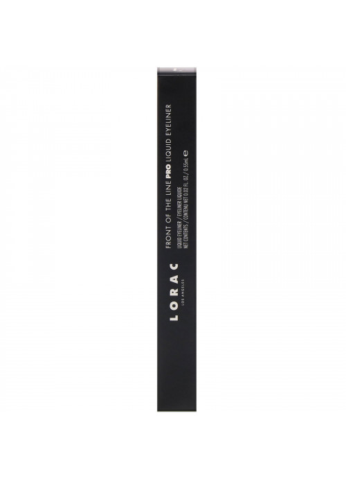 Lorac, Front of the Line, Pro Liquid Eyeliner, Black, 0.02 fl oz (0.55 ml)