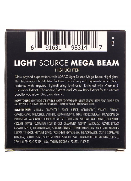 Lorac, Light Source, Mega Beam Highlighter, Celestial, 0.22 oz (6.5 g)